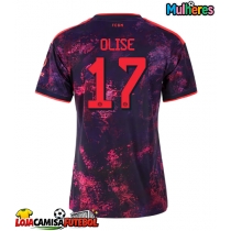 Camisa de Futebol Bayern Munich Michael Olise #17 Equipamento Alternativo Mulheres 2026-27 Manga Curta